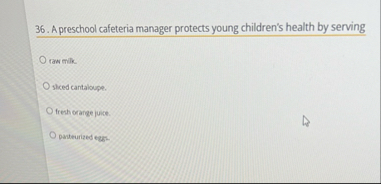 A preschool cafeteria manager protects young