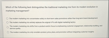 Which of the following best distinguishes the