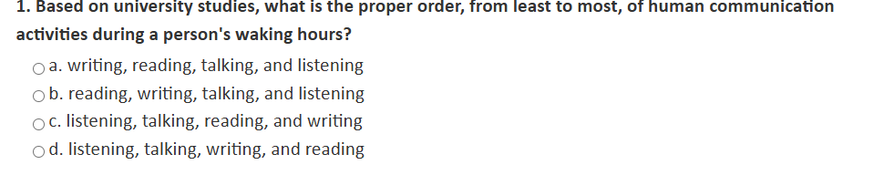 1 . Based on university studies, what is the
