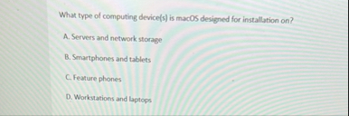 What type of computing device ( s ) is mac 0 5