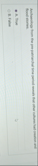 Archaeology from the pre - patriarchal time