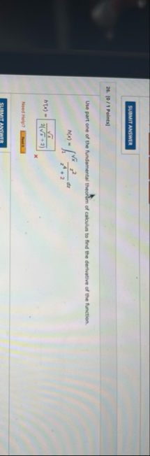 [ 0 / 1 Points ] Use part one of the fundamental