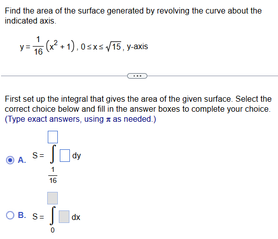 Find the area o f the surface generated b y