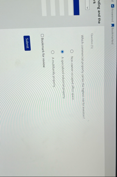 Answered Bookmarked ading and the rk Question ( 5