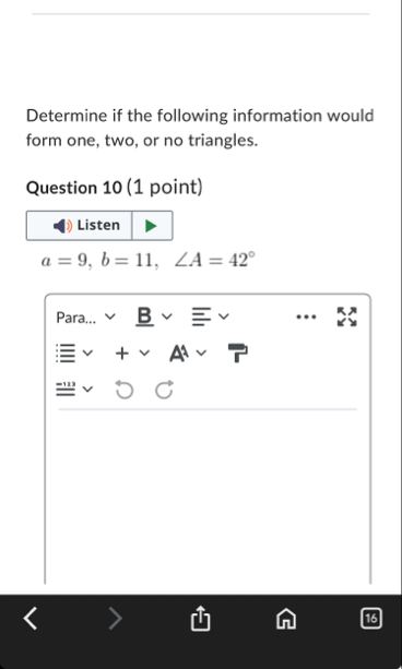 Determine if the following information would form