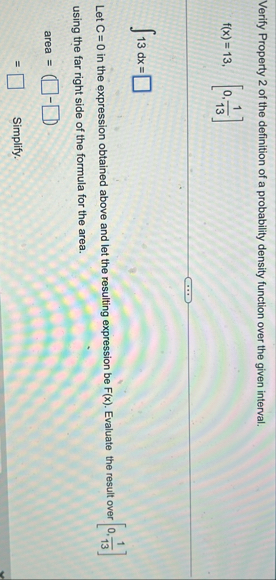 Verify Property 2 of the definition of a