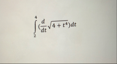 2 4 ( d d t 4 t 4 2 ) d t