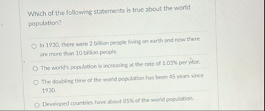 Which of the following statements is true about