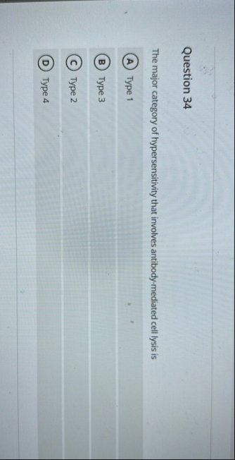 Question 3 4 The major category of