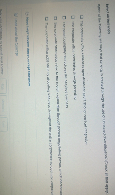 Select all that apply Which or the rollowing are