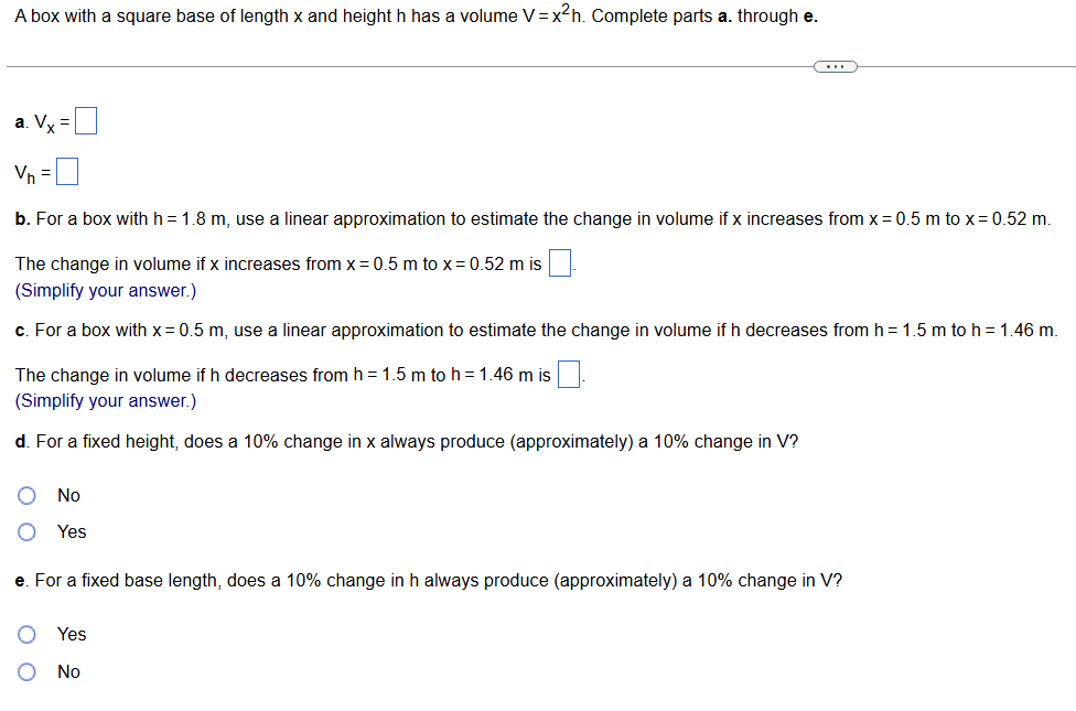 A box with a square base o f length x and height