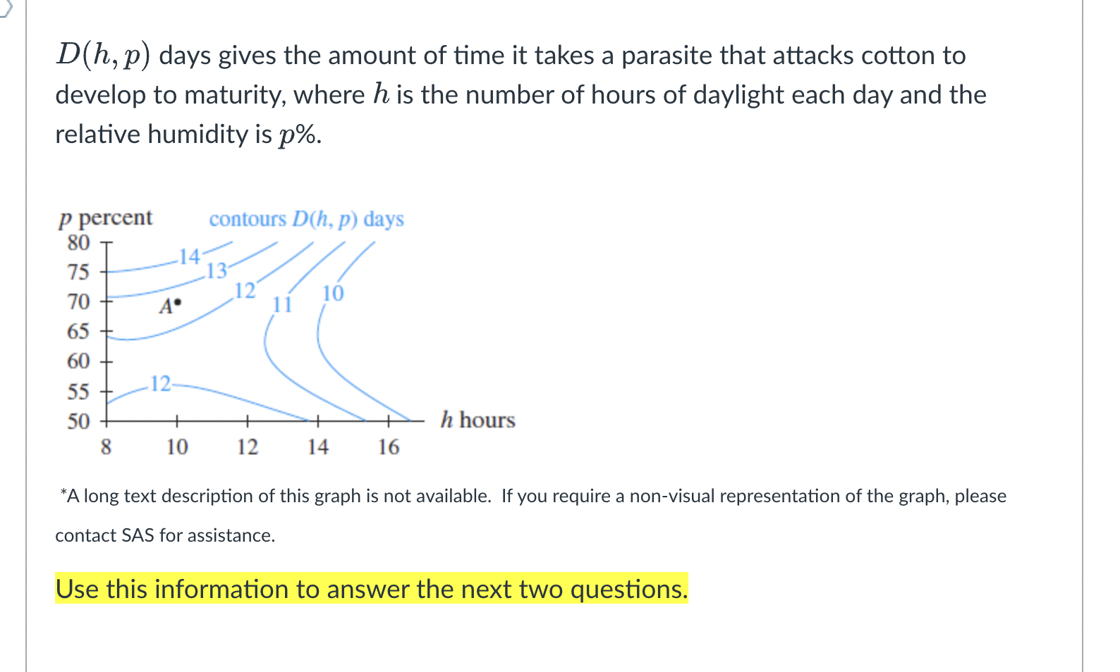 \ ( D ( h , p ) \ ) days gives the amount of time