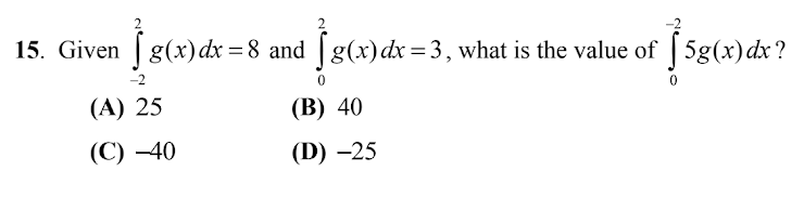 Given - 2 2 g ( x ) d x = 8 and 0 2 g ( x ) d x =
