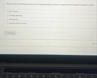 The process of setting procedures for making