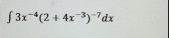 3 x - 4 ( 2 4 x - 3 ) - 7 d x