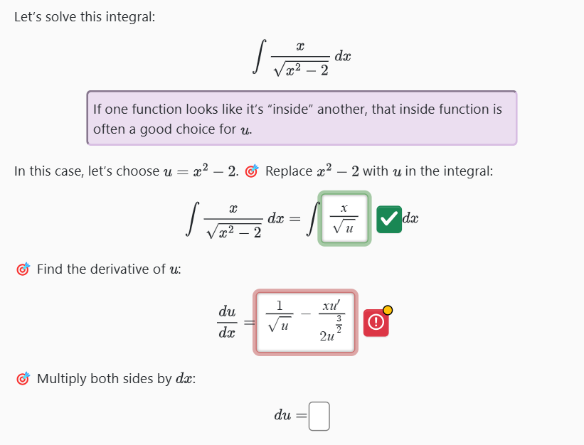 Let's solve this integral: x x 2 - 2 2 d x I f