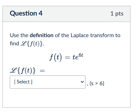 Question 4 1 p t s Use the definition o f the
