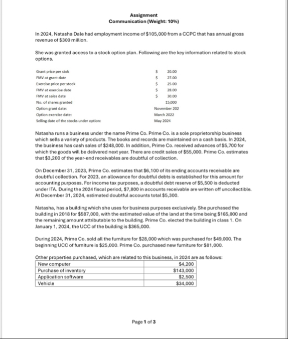 Assignment Communication ( Weight: 1 0 % ) In 2 0