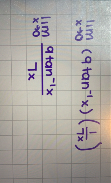 lim x 0 ( 9 t a n - 1 x ) ( 1 7 x ) lim x 0 9 t a