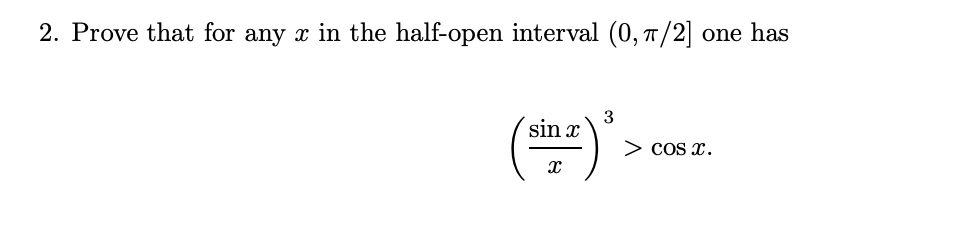Prove that for any x i n the half - open interval