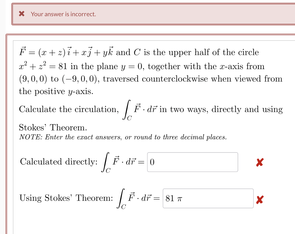 vec ( F ) = ( x + z ) v e c ( i ) + xvec ( j ) +