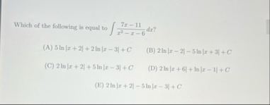 Which of the following is equal to 7 x - 1 1 x 2