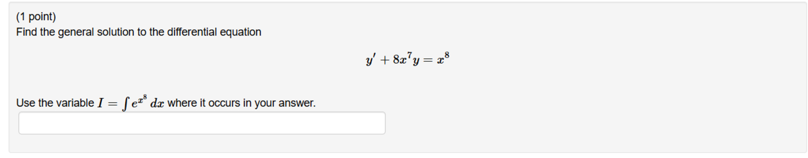 Find the general solution t o the differential