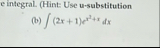 e integral. ( Hint: Use u - substitution ( b ) (