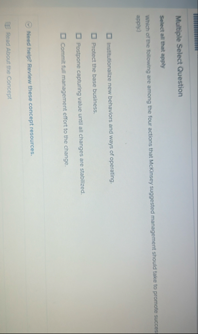 m m m m m Multiple Select Question Select ant