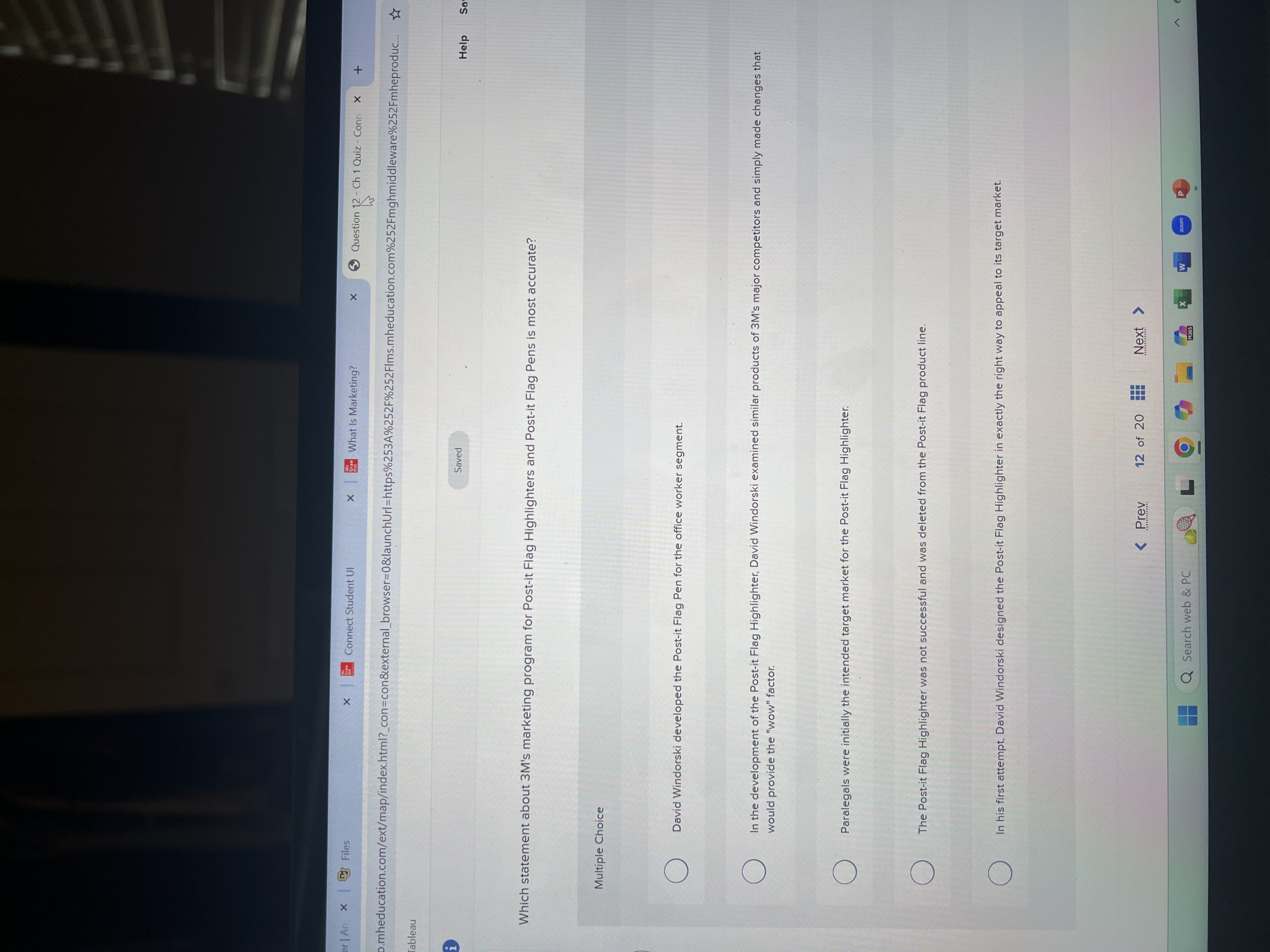 Saved Help Which statement about 3 M ' s