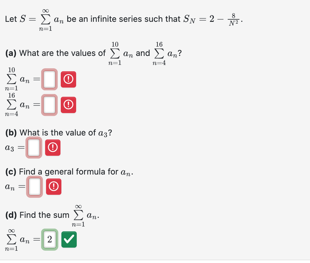 Let S = n = 1 a n b e a n infinite series such