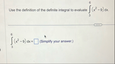 Use the definition of the definite integral to