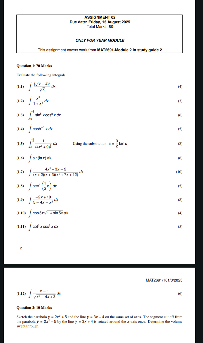 ASSIGNMENT 0 2 Due date: Friday, 1 5 August 2 0 2