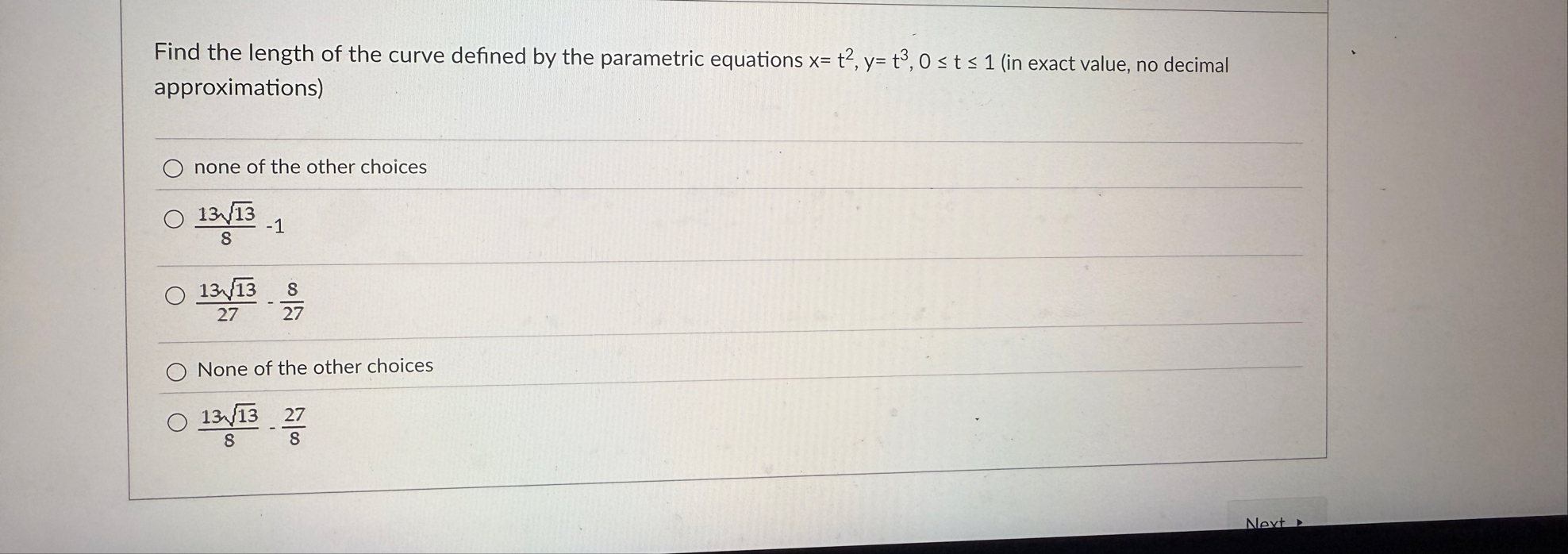 Find the length of the curve defined by the