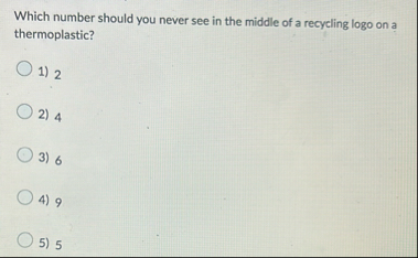 Which number should you never see in the middle