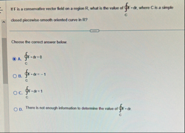 II F is a conservative vector field on a region R