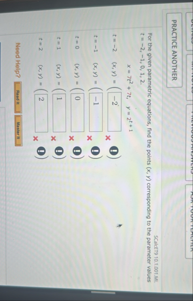 SCalcET 9 1 0 . 1 . 0 0 1 . MI . For the given