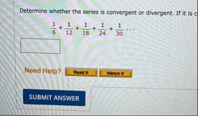 Determine whether the series is convergent or