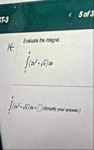 Evaluate the integral. 1 1 ( 2 x 2 x 2 ) d x 1 4