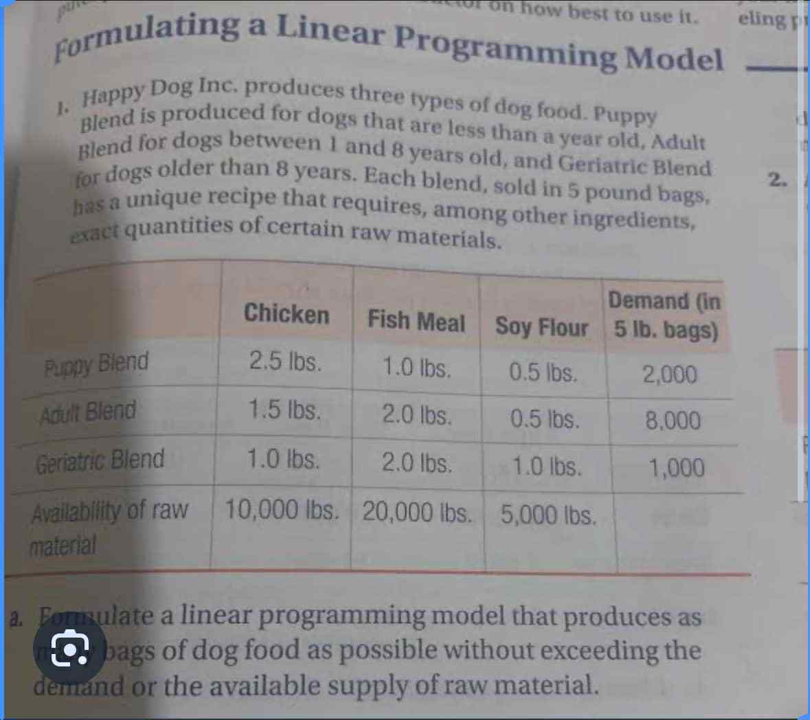 on how best to use it . Formulating a Linear