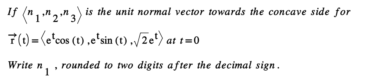 I f ( : n 1 , n 2 , n 3 : ) i s the unit normal