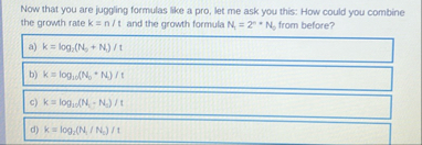 Now that you are juggling formulas like a pro,