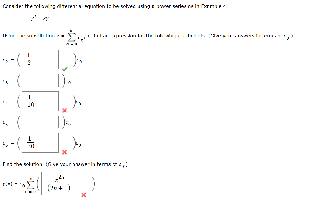 Consider the following differential equation to
