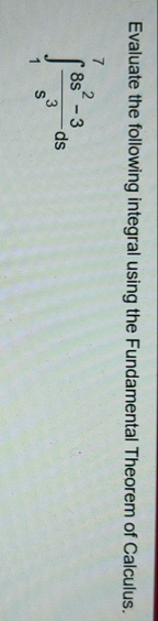 Evaluate the following integral using the
