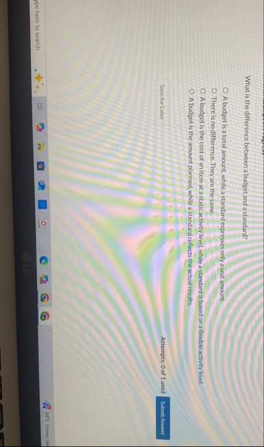 What is the difference between a budget and a