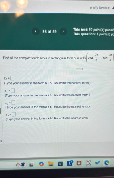 emily benton 3 6 of 5 9 This test: 5 9 point ( s