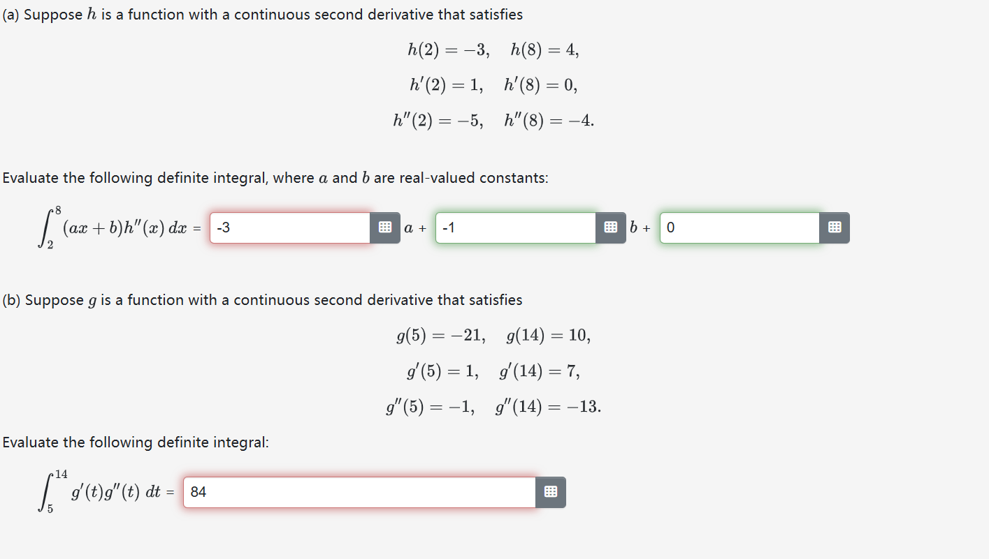 ( b ) Suppose g i s a function with a continuous