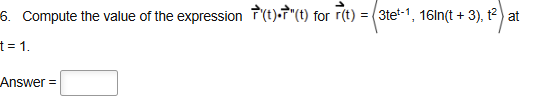 Compute the value o f the expression vec ( r ) '