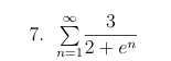 Determine if the following series converges or