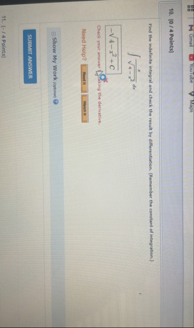 Gmail YouTube Maps 1 0 . [ 0 4 Points ] Find the